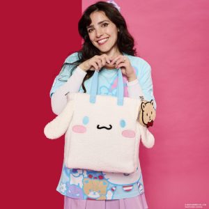 Sanrio Cinnamoroll Cosplay Sherpa Tote Crossbody Bag With Coin Bag