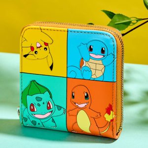 Pok&eacute;mon Color Block Starters Zip Around Wallet