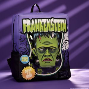 Universal Monsters Frankenstein Mask Glow Mini Backpack With Coin Bag