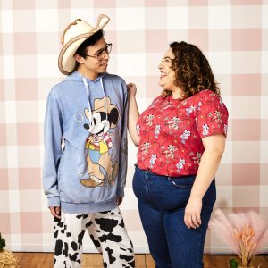 Western Mickey & Minnie Lasso All-Over Print Unisex Tee&nbsp;